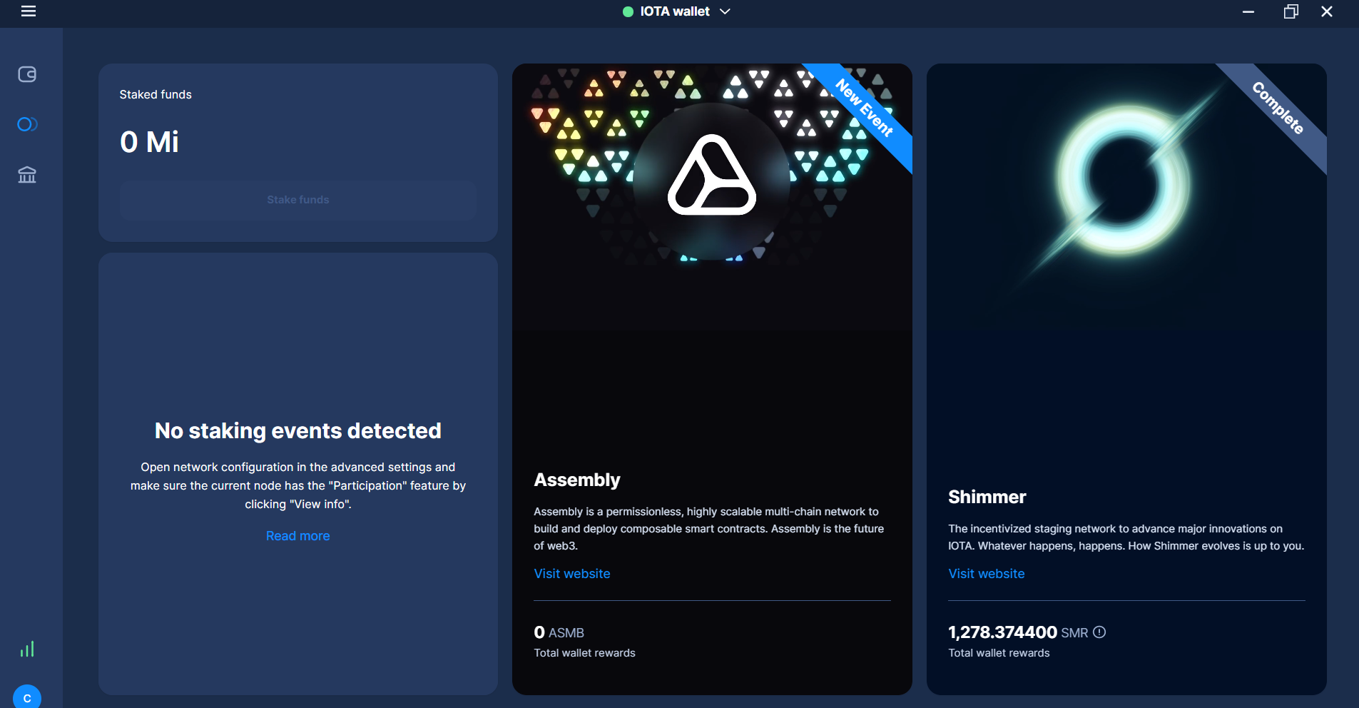 Can I stake IOTA for Assembly · iotaledger firefly · Discussion # · GitHub