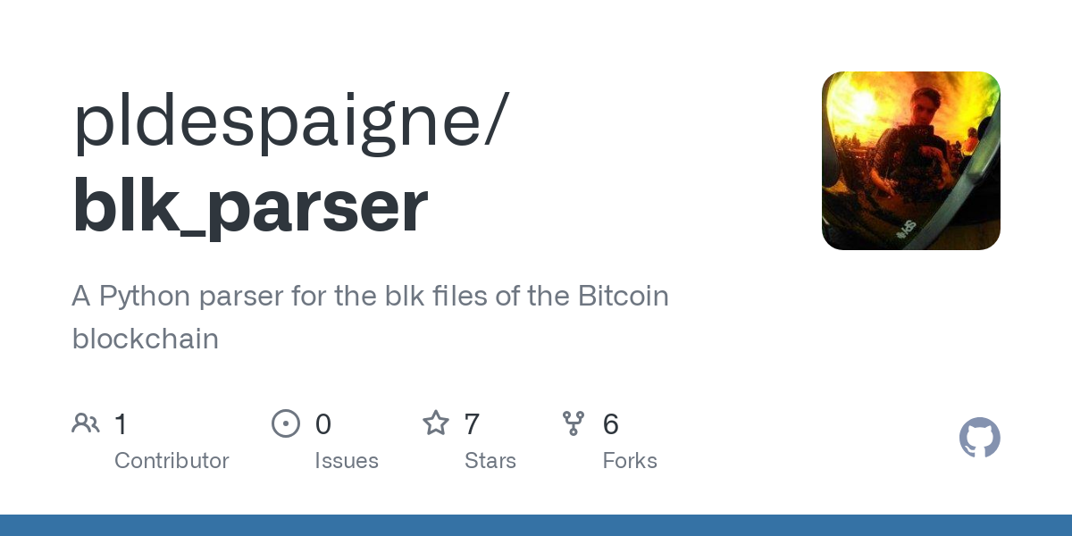 Bitcoin Blockchain Parser