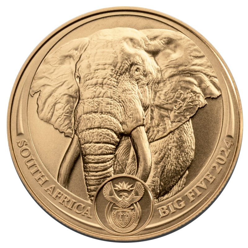 Buy 1oz Gold Prestige Bullion Big Five Elephant Minted Coin