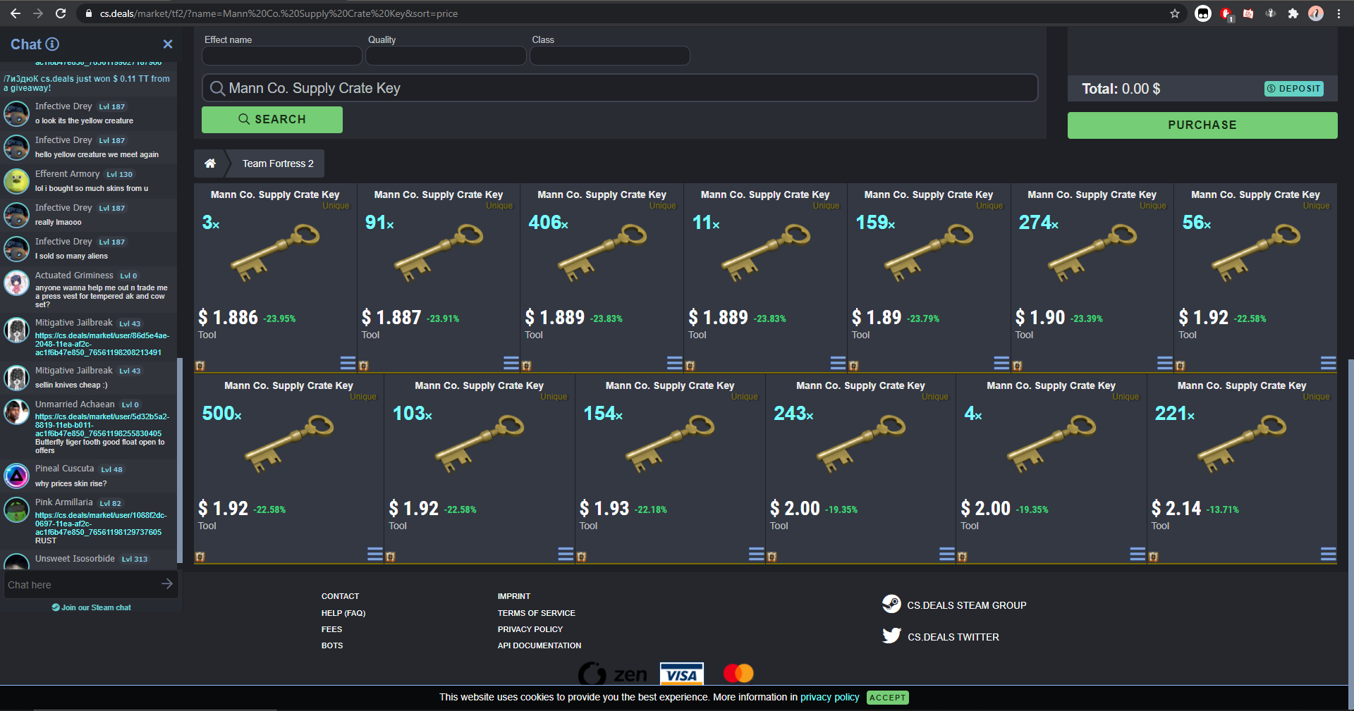 sell tf2 keys | Skial