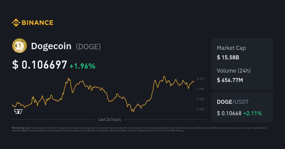 Dogecoin / Tether Price Chart — DOGEUSDT — TradingView