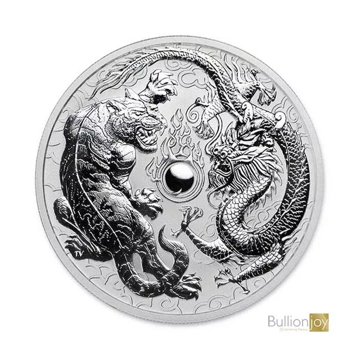 1 oz Dragon and Tiger Silver Coin ()