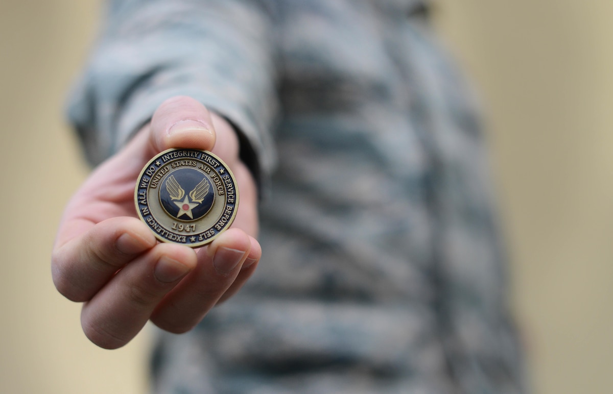 Air Force Basic Training Coin Ceremony