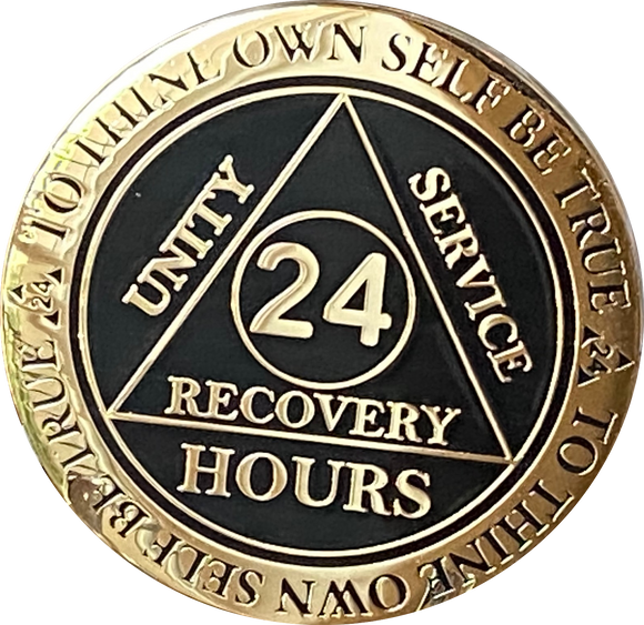 25 Coin Bulk Lot of 1 Day Sober Chip AA 24 Hours Bronze Anniversary So – RecoveryChip