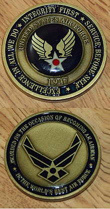 Custom Air Force Challenge Coins - Signature Coins