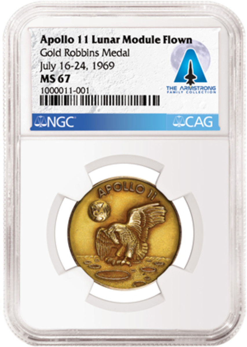 Apollo 11 Moon Landing Gold Medal PL | Golden Eagle Coins