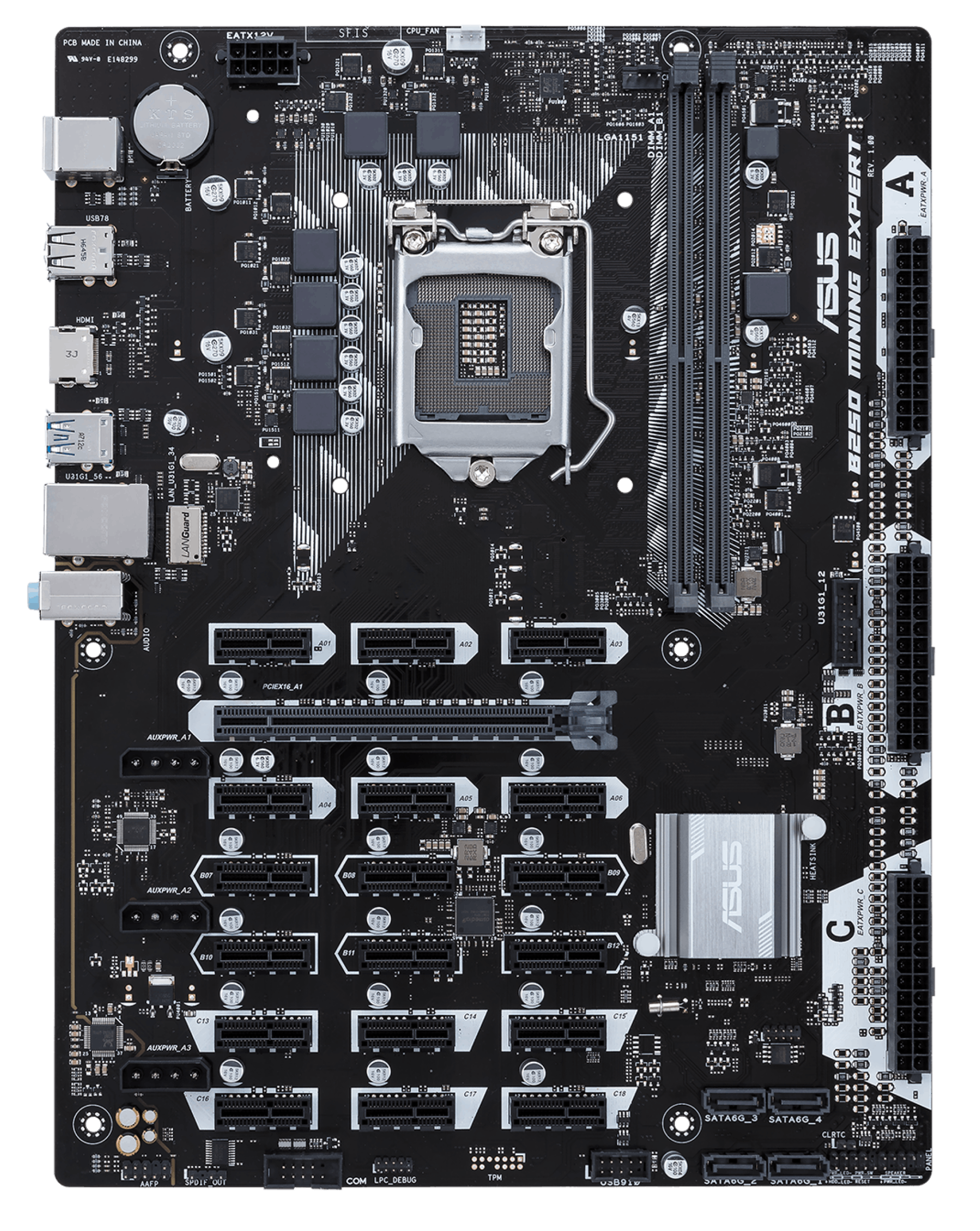 ASUS B MINING EXPERT LGA Intel B DDR4 ATX Motherboard (B MINING EXPERT) - Bleepbox