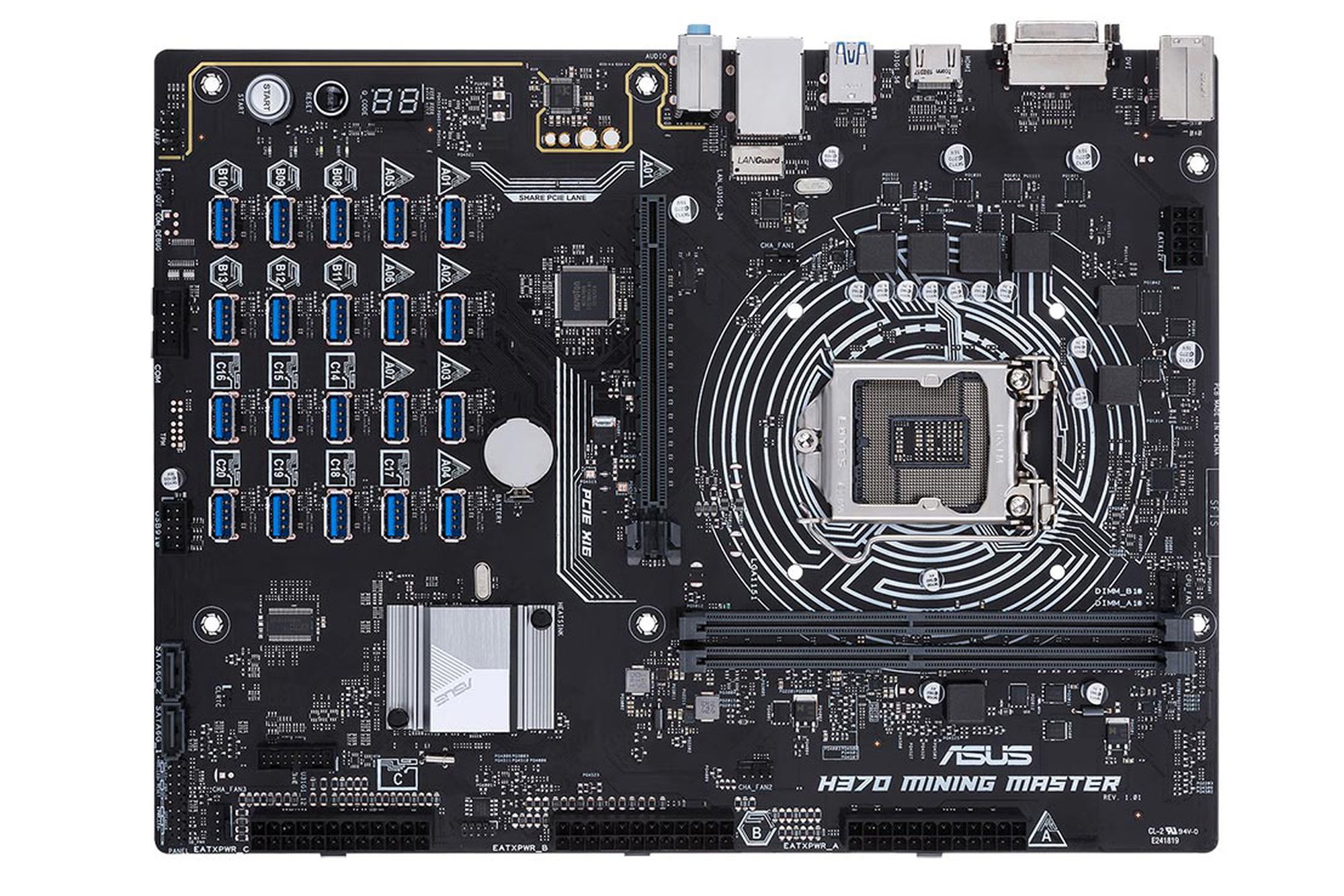 This crypto-mining Asus motherboard supports 20 GPUs, because 19 wasn't enough - CNET