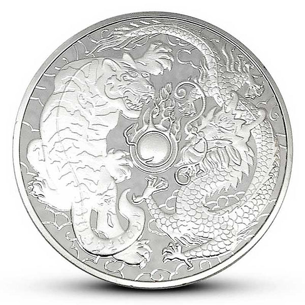 Chinese Dragon & Tiger 2oz Silver Coin | Direct Coins