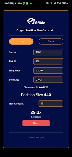 BTCUSD Lot Size Calculator (Position Size) - EasyCashBackForex