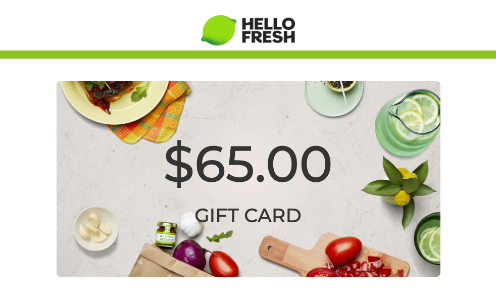 HelloFresh Gift Card | Prezzee Digital Gift Cards