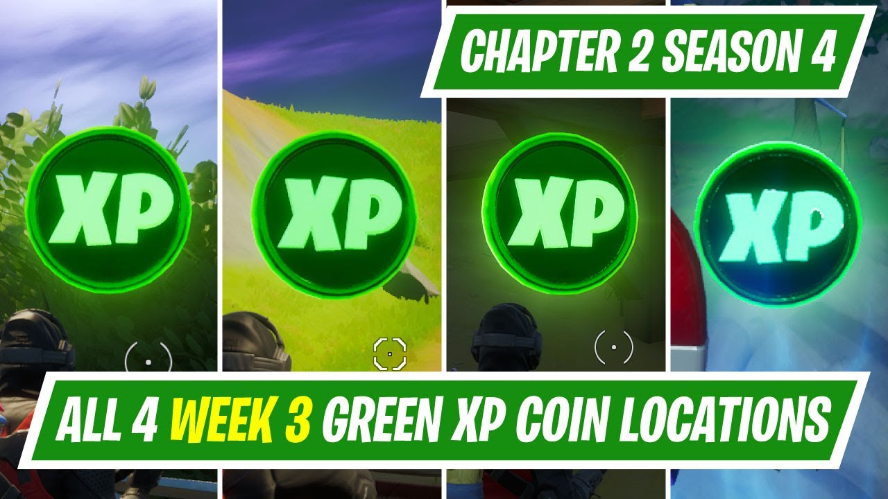 Fortnite Season 4 XP Coins Locations - Maps for All Weeks! - Pro Game Guides