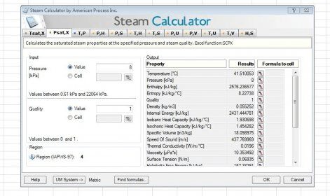 Steam Table Calculator| Dry Saturated Steam Line | Spirax Sarco