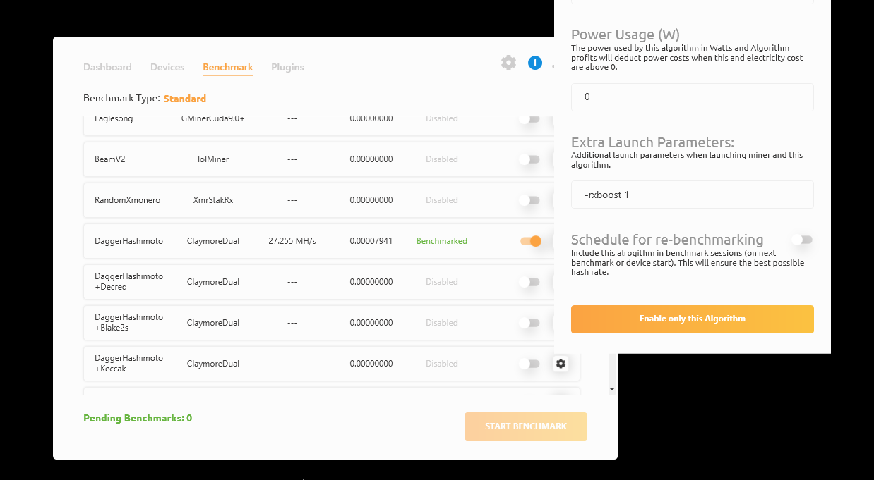 Benchmark error in NiceHash Miner | NiceHash