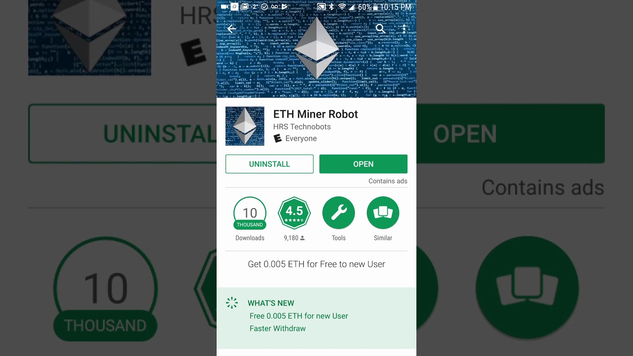 Free Free Ethereum Miner - Earn ETH APK Download For Android | GetJar