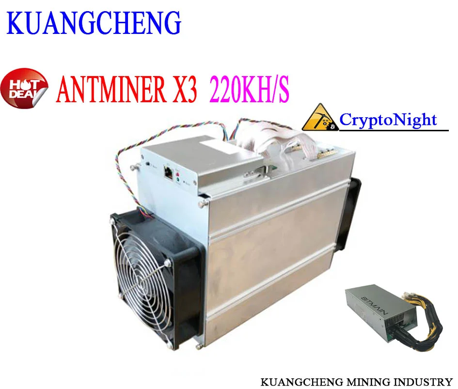 Bitmain Antminer X3 (Kh) profitability calculator