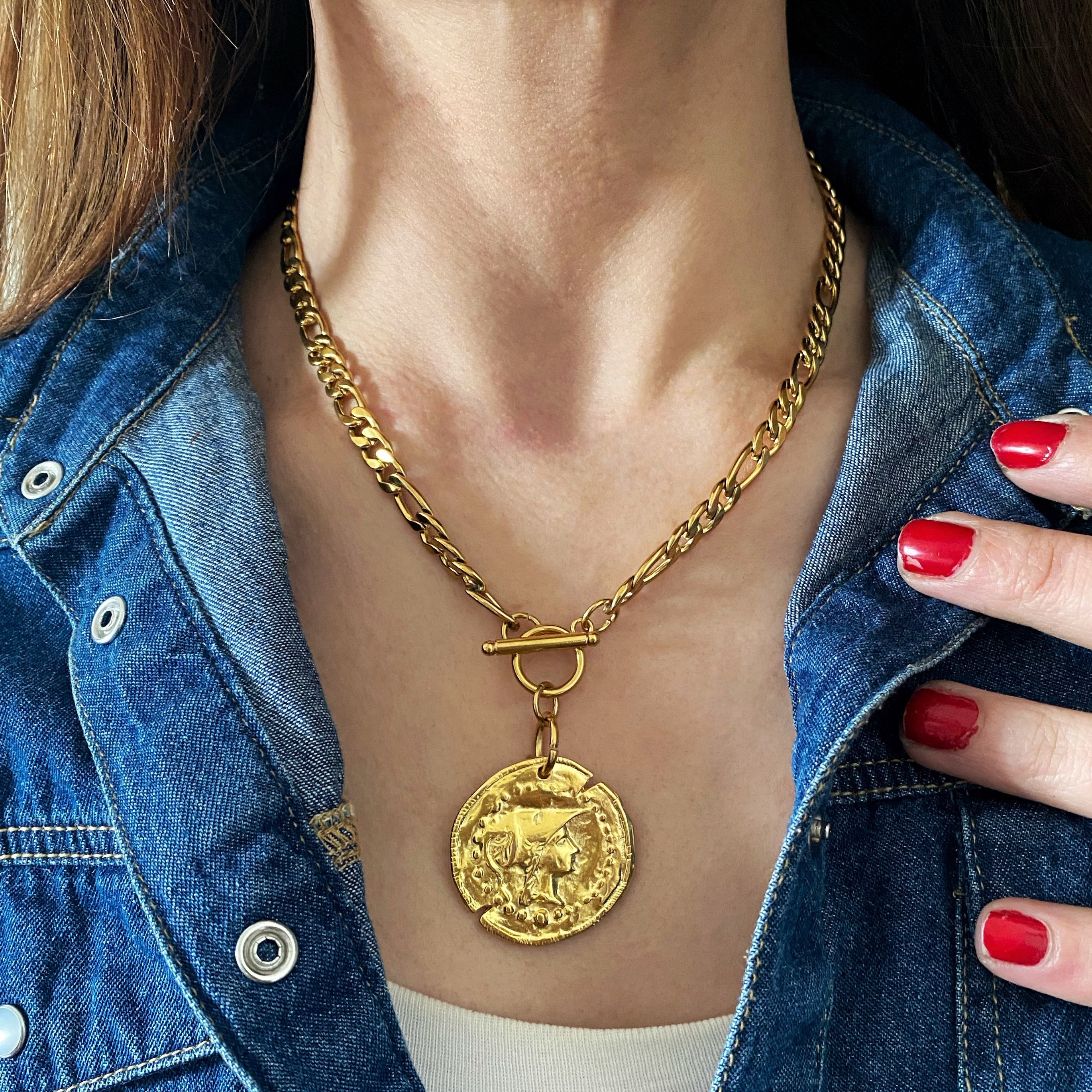 Big Metal London - Multilayered Coin Necklace - Gold – No Ampthill