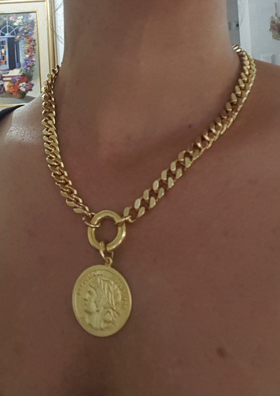 Les Solides Big Coin Necklace – mocha