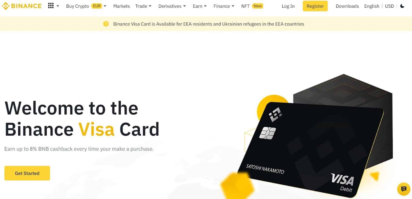 Binance Visa Card and How to Get it