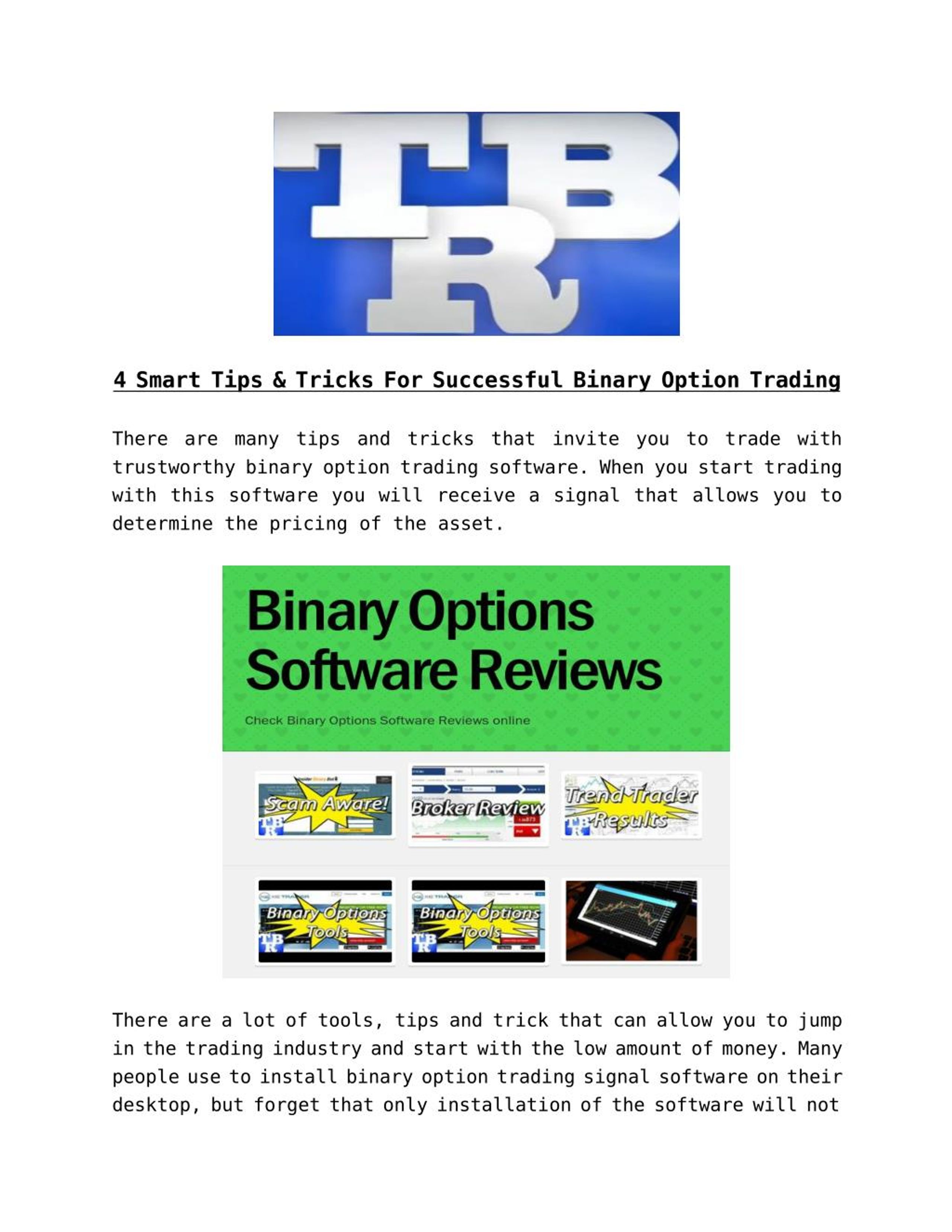 Top 3 Strategies for Binary Options - Revenues & Profits