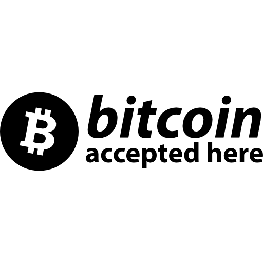 Bitcoin Accepted Here BTC Download png