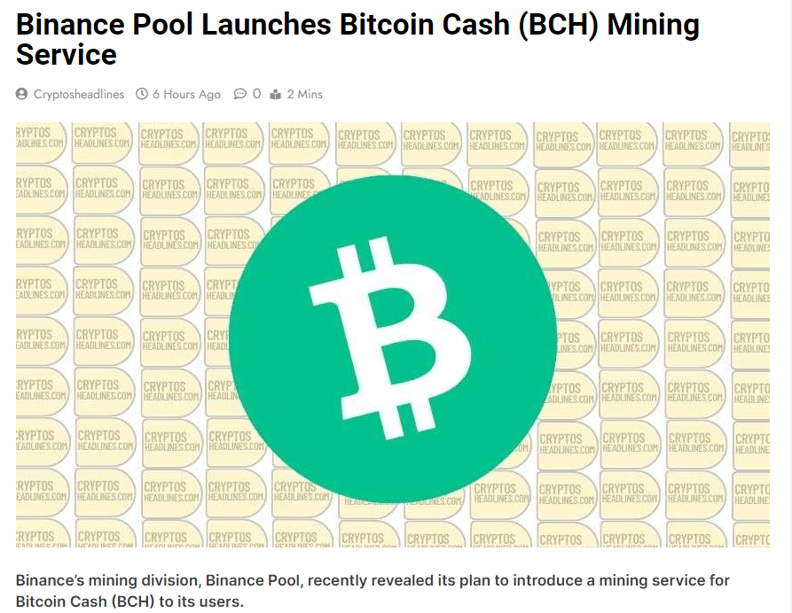 Bitcoin Cash (BCC/BCH) Mining Pool Hub I Home