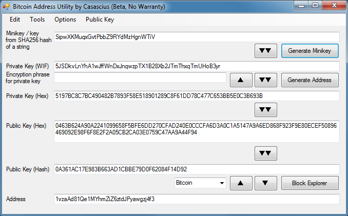 Bitcoin Extended Public & Private Key Converter