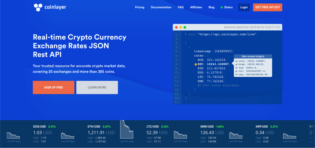 Twelve Data | Cryptocurrency APIs (Real Time & Historical)