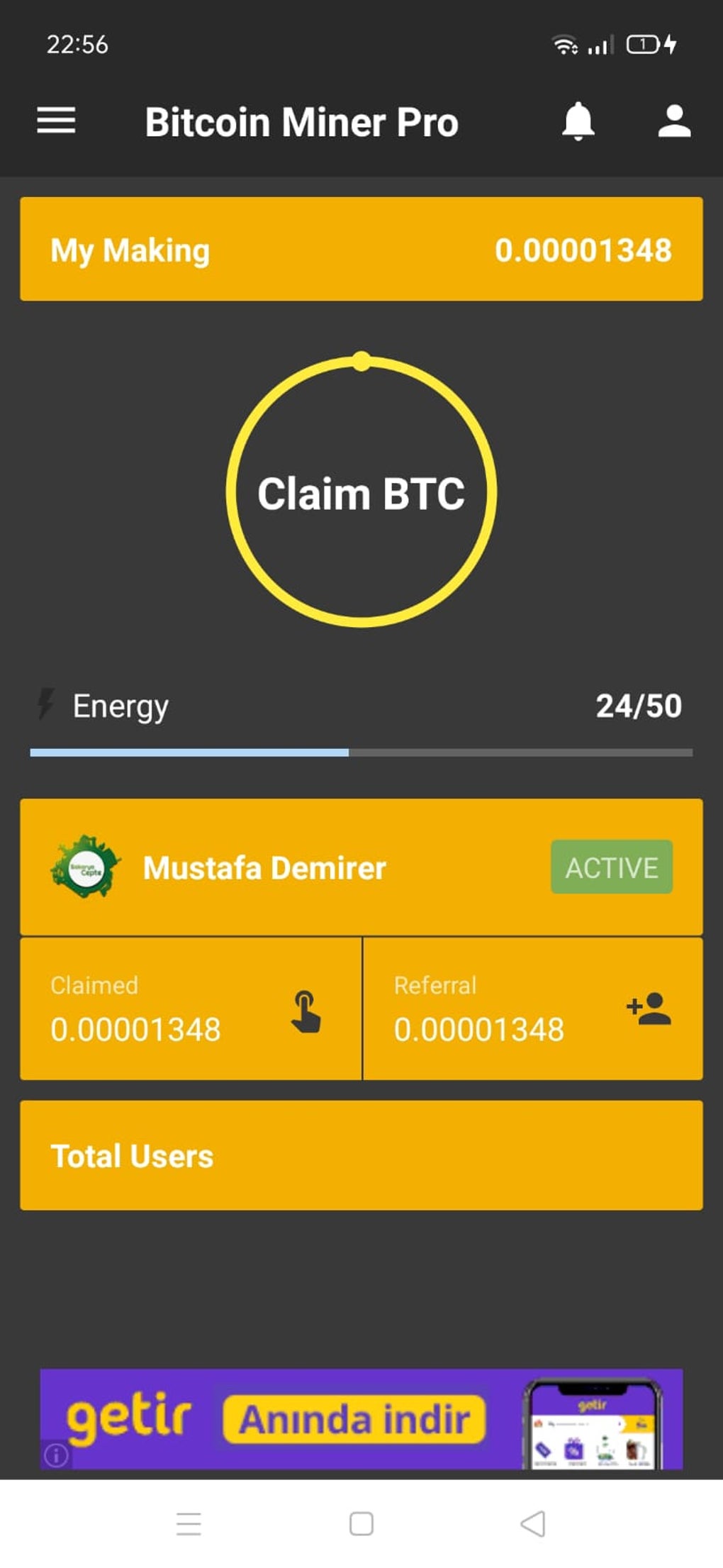 Bitcoin Miner Pro - Free Bitcoin Miner APK + Mod for Android.