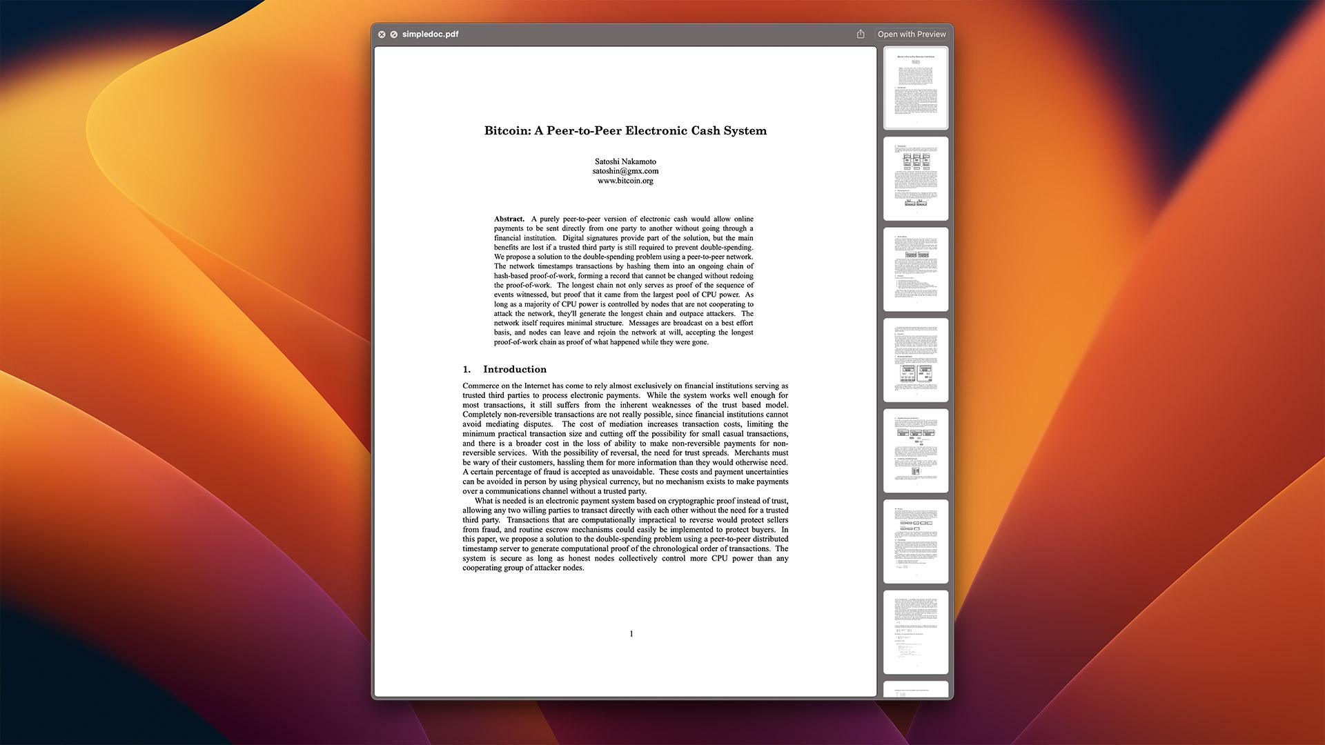 Here's why macOS has the Bitcoin whitepaper hidden in its files