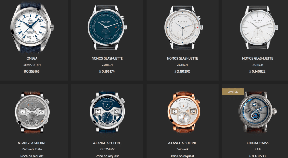 Buy Luxury Watches with Bitcoin in Our Cryptocurrency Marketplace