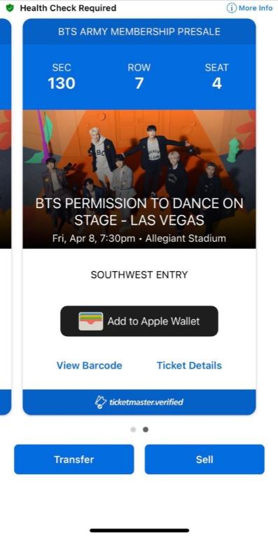 BTS Bangtan Boys Tickets - Tour 