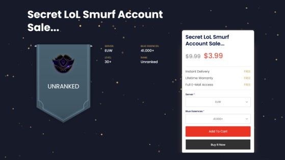 LolFinity | No. 1 Place to Buy League of Legends Accounts