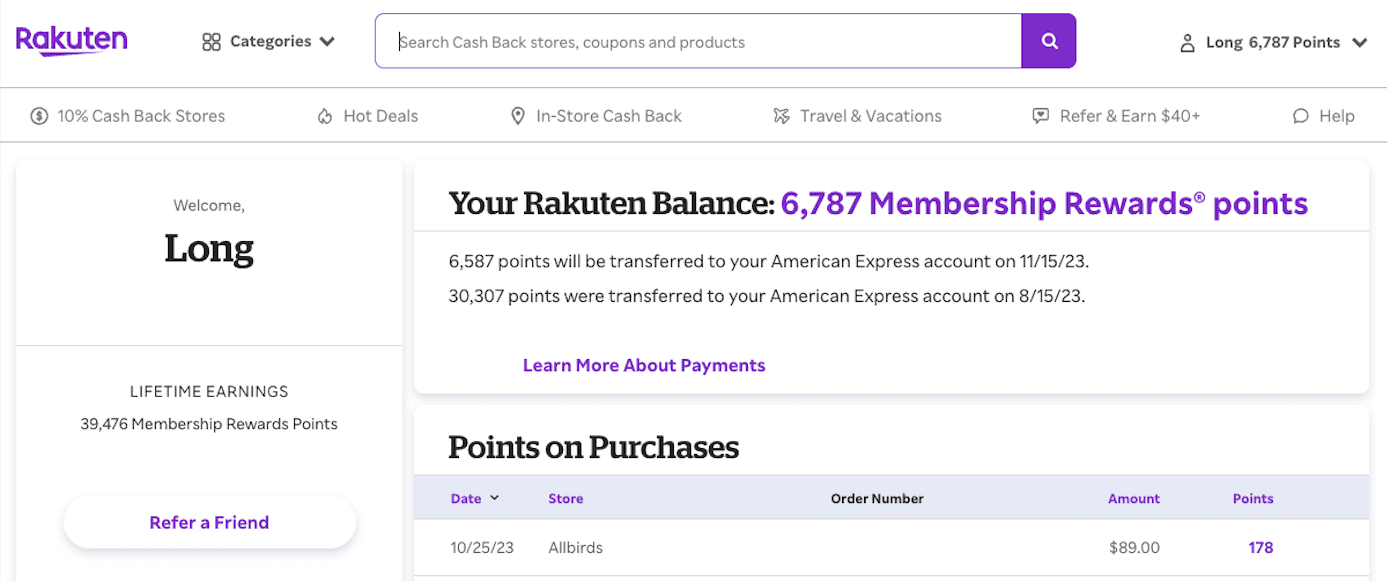 How to buy the rakuten cash