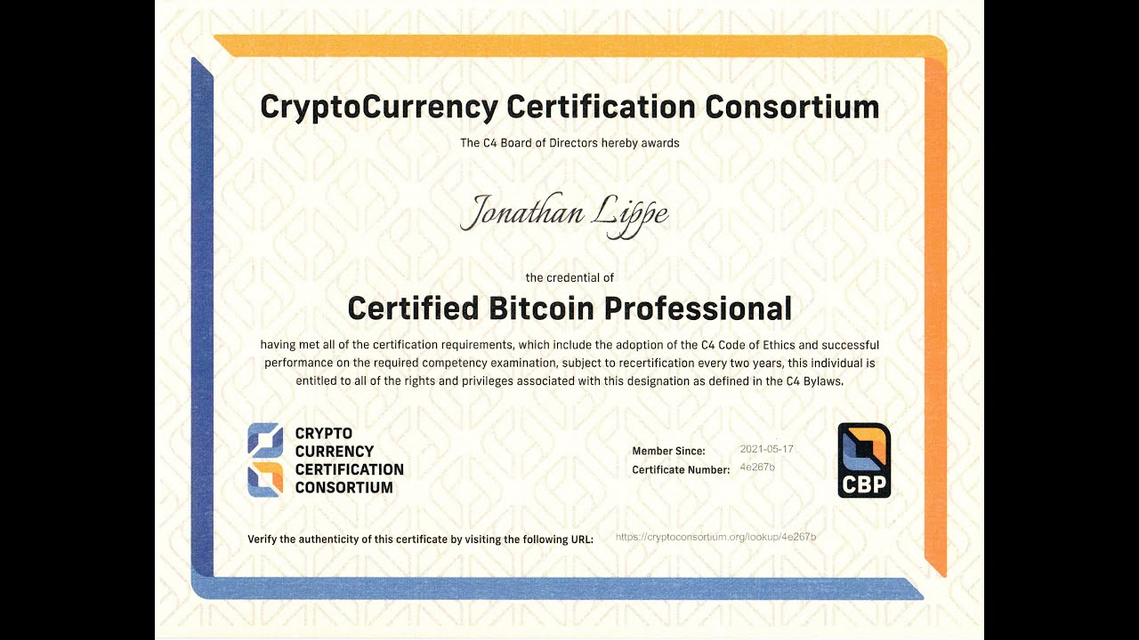 Cryptocurrency Certification Consortium (C4) | EDUSUM