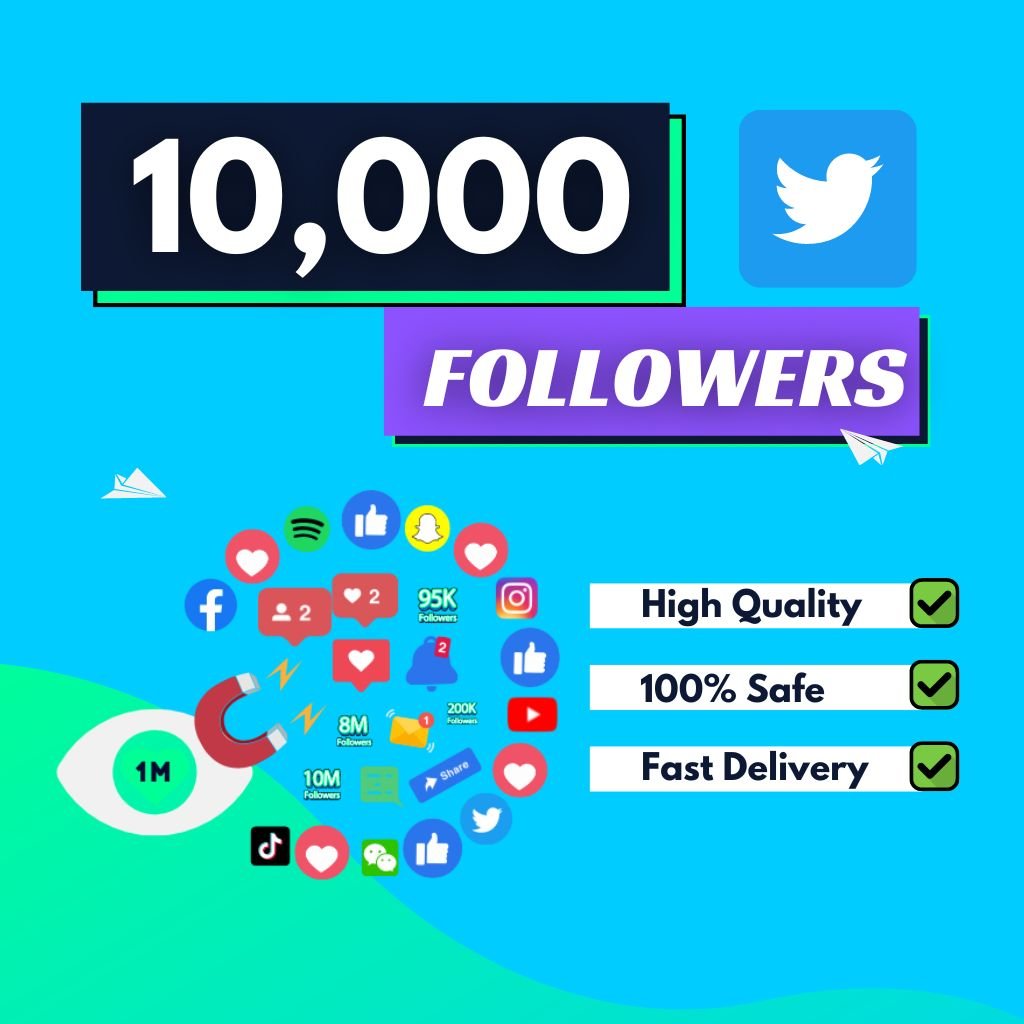 Buy 10K Twitter Followers - 24onlineService