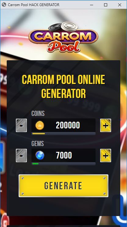 Carrom Pool Hack Coins and Gems Online Generator Tool | Pool hacks, Gem online, Fun card games