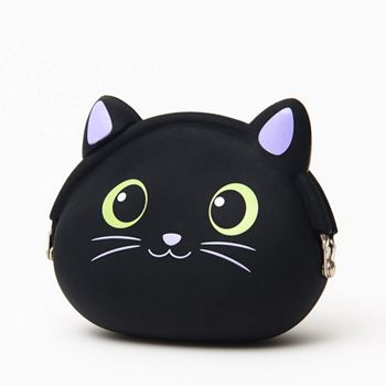 Cat Coin Purse - Cat Ear Bud Case - Vegan - Made in USA – Mohop