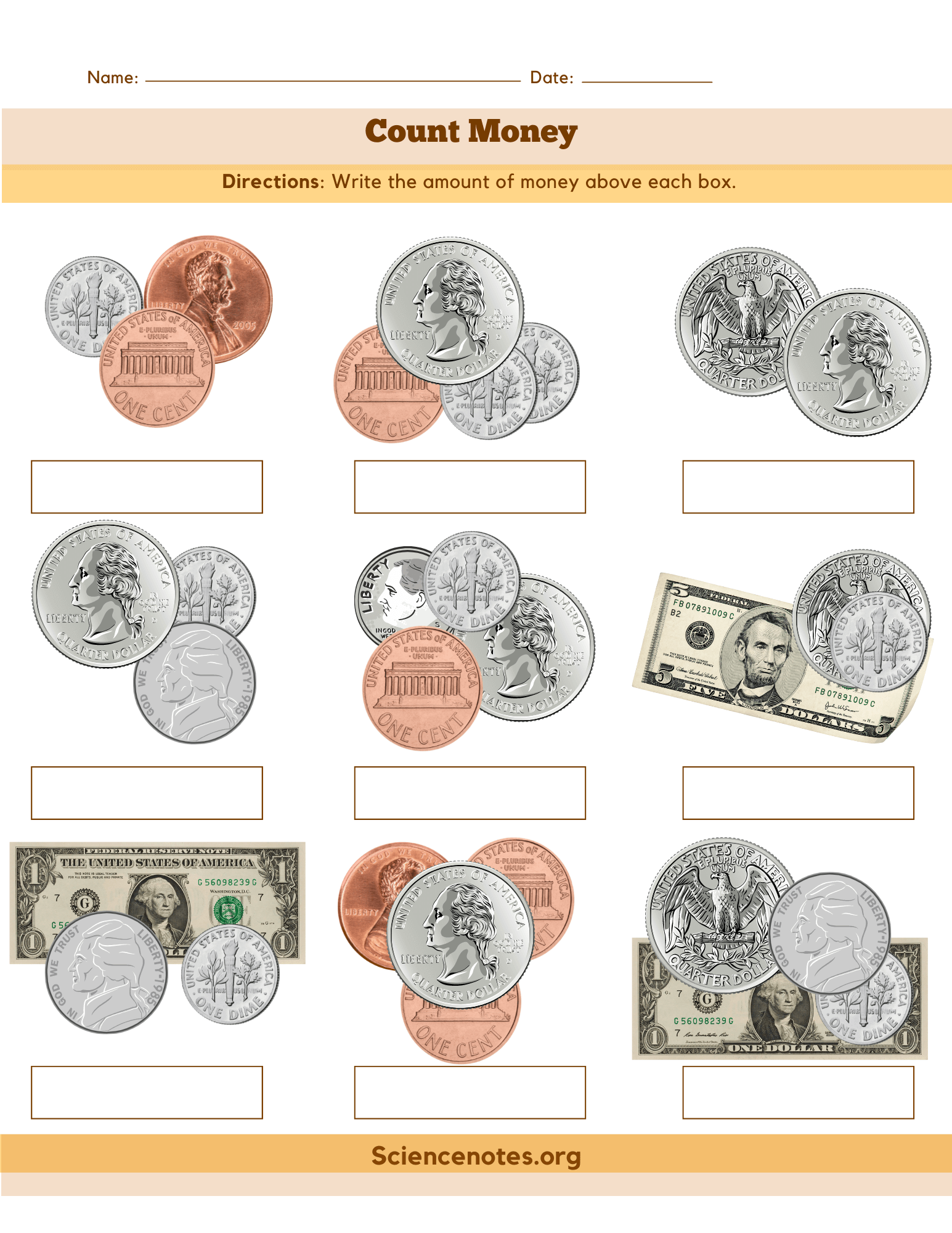 Money Worksheets: Free Printable Counting Money Worksheets for Kids