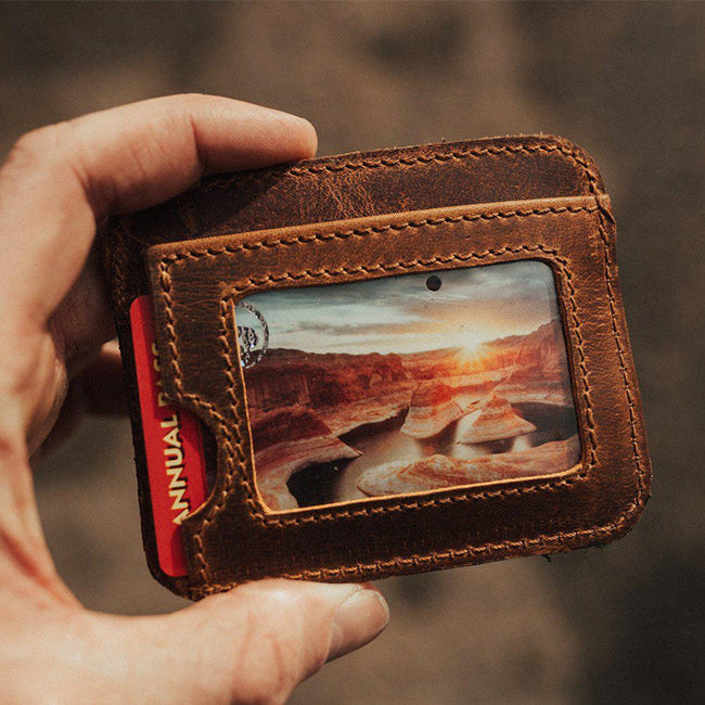 ID Leather Wallet – interwoven collective