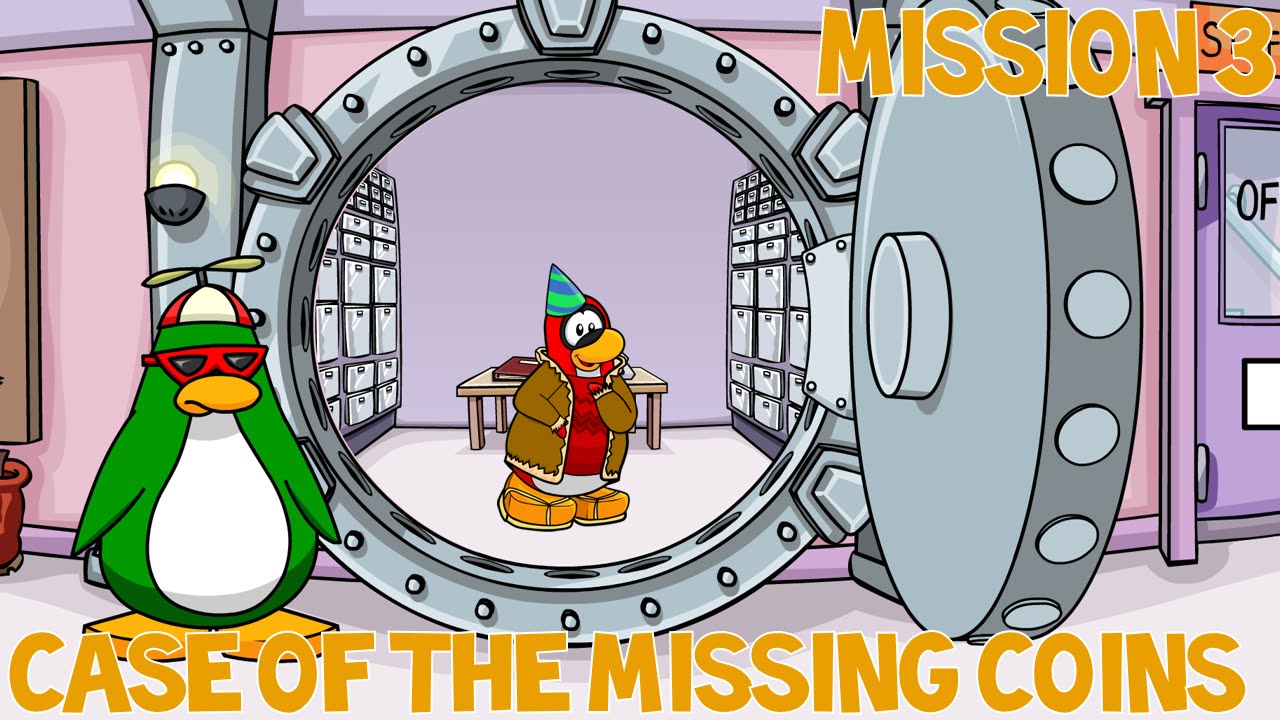 PSA Mission 3: Case of the Missing Coins | Club Penguin Wiki | Fandom