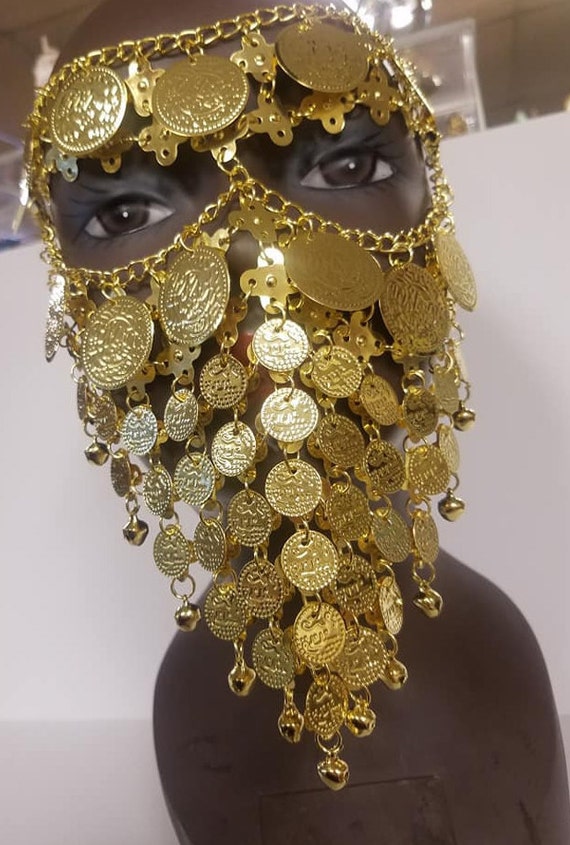 Sumind Lady Face Veil Belly Dance Jewelry Coin Face Palestine | Ubuy