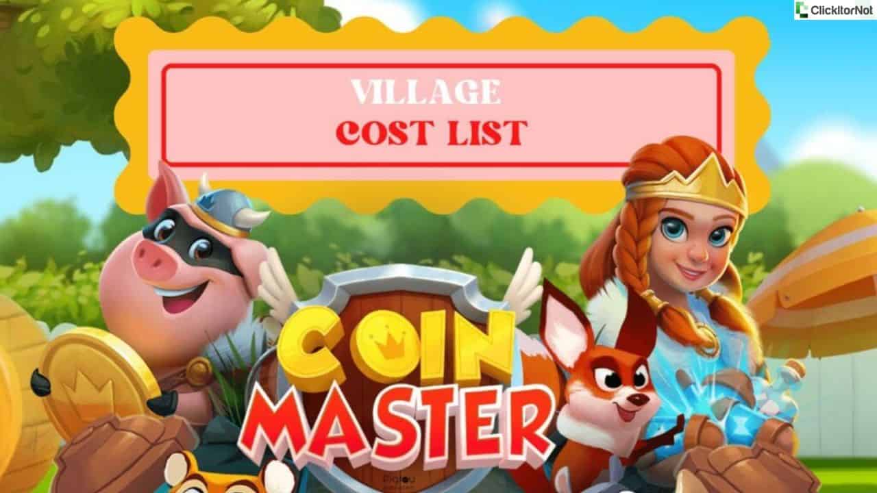 Coin Master Boom Village List | WePC