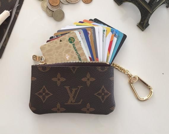 Louis Vuitton Monogram Vernis Pochette Cles Coin Purse Keychain 