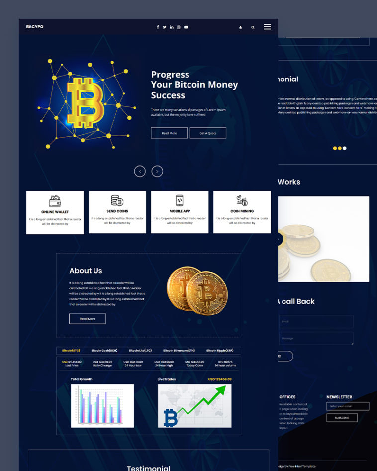 Cryptos - Crypto Website Template | wCopilot