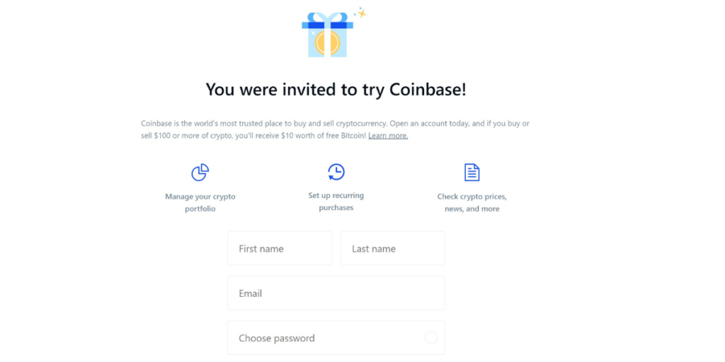 coinbase refer a friend