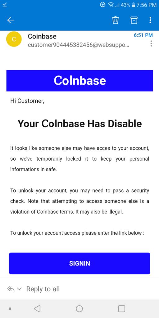 Coinbase Email Scams: How To Spot a Fake Email - Active Intel Investigations