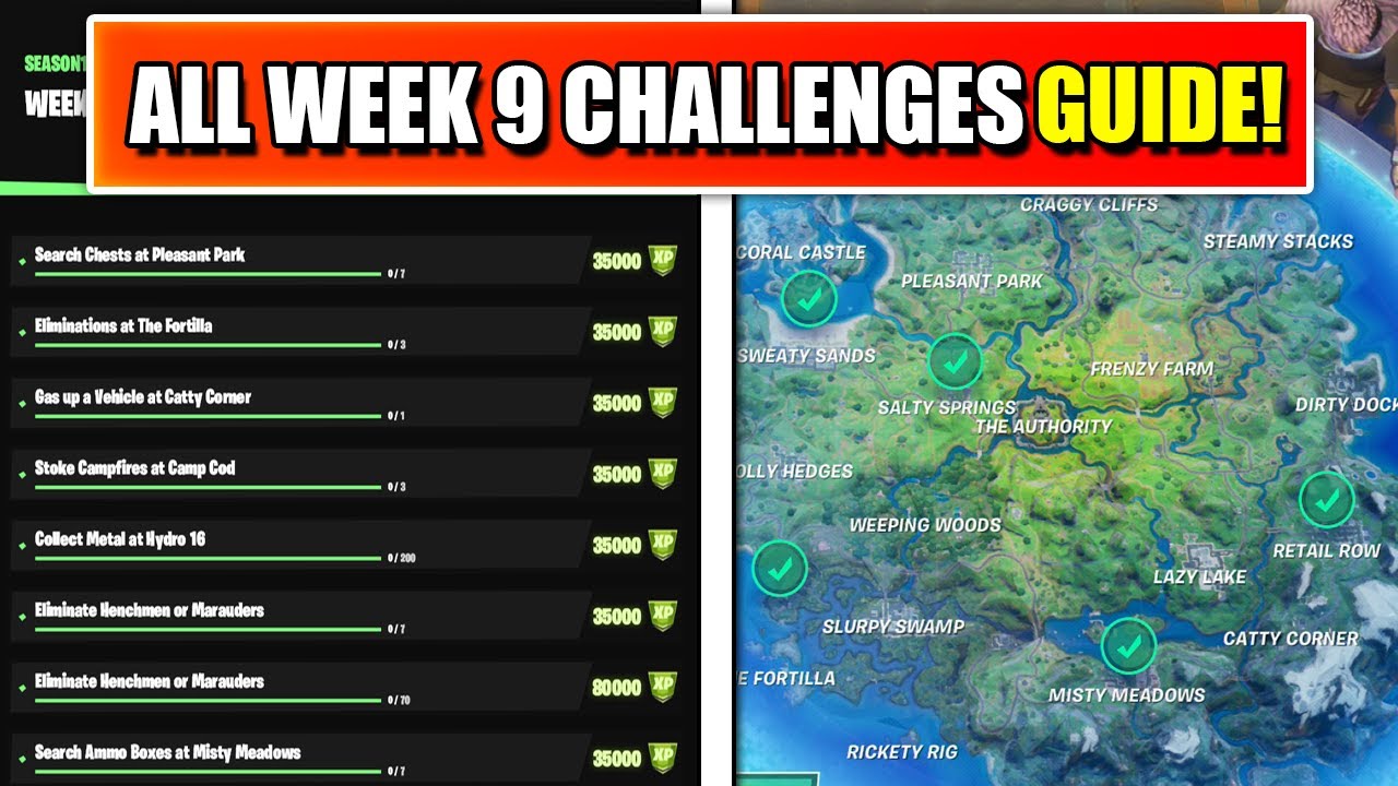 Fortnite Chapter 2 Season 4 Week 9 XP Coin Locations Guide