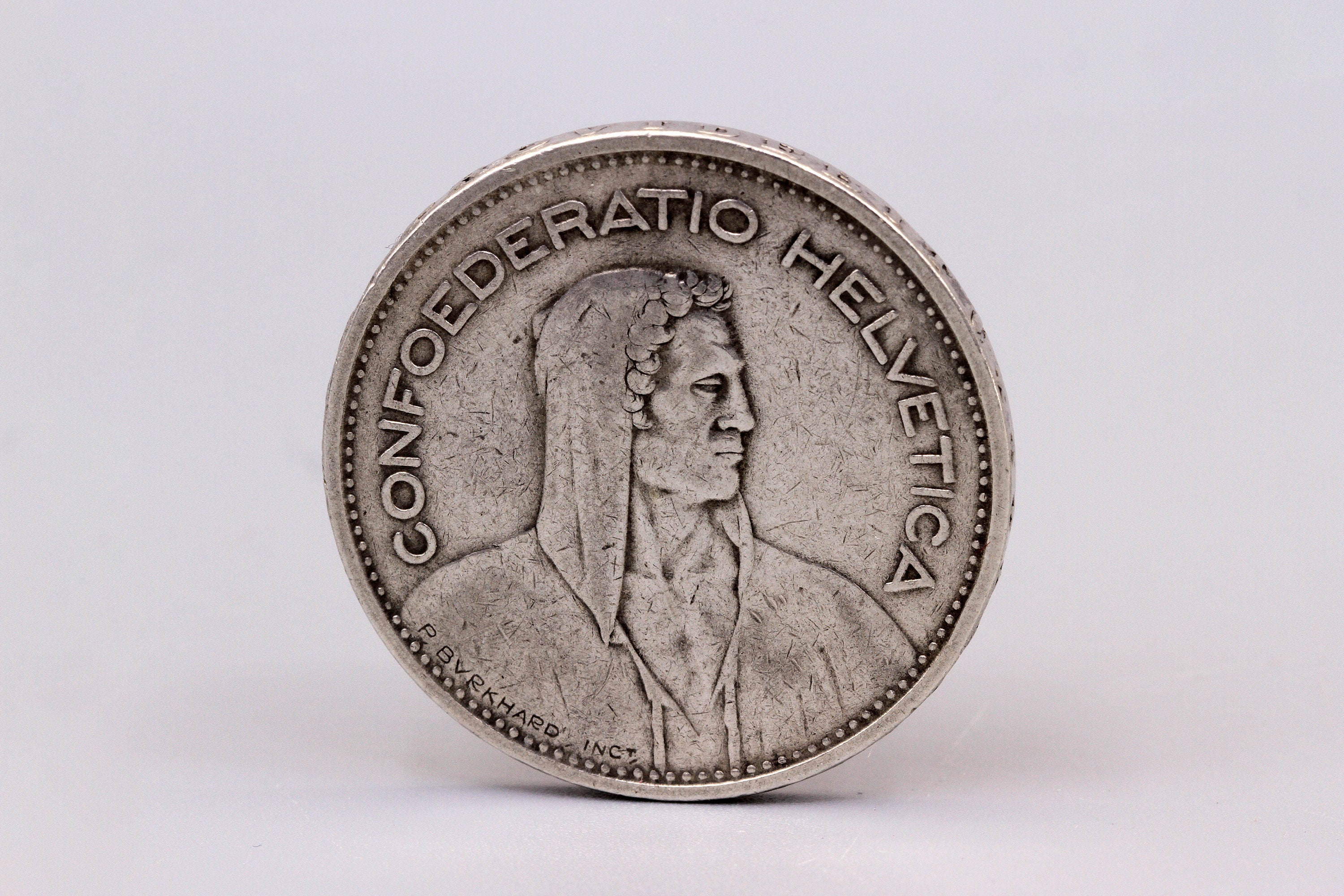 Confoederatio Helvetica | A 5 Swiss Franc coin (5 CHF), wort… | Flickr