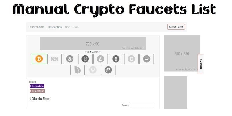 A Complete List of Top Crypto Faucets